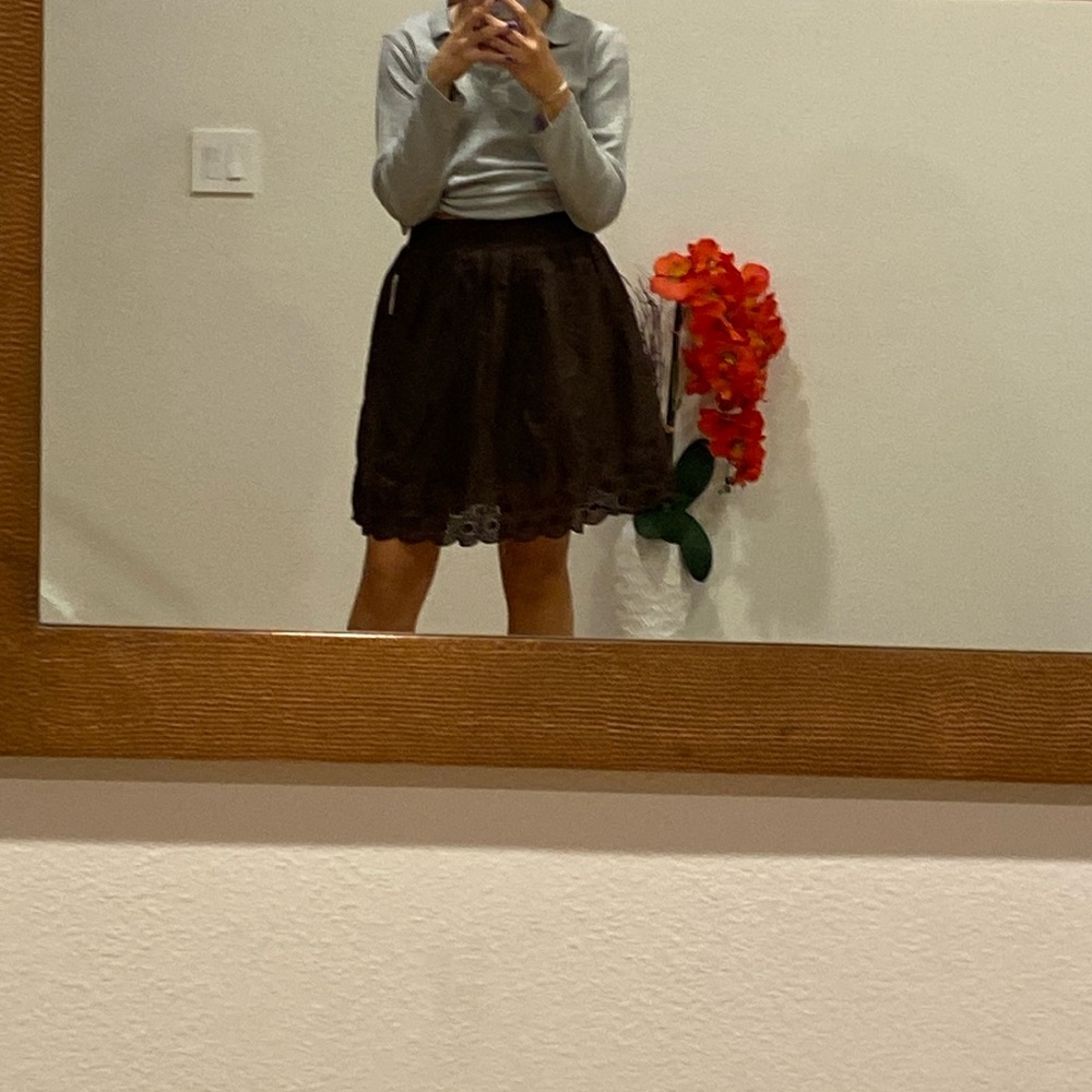 Old Navy MIDI Skirt Brown Summer Skirt